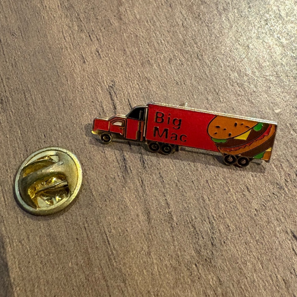 McDonald's Red Big Mac Truck Pin